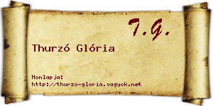 Thurzó Glória névjegykártya